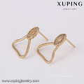 94216 xuping nova tendência de moda 18k cor do ouro brinco para meninas